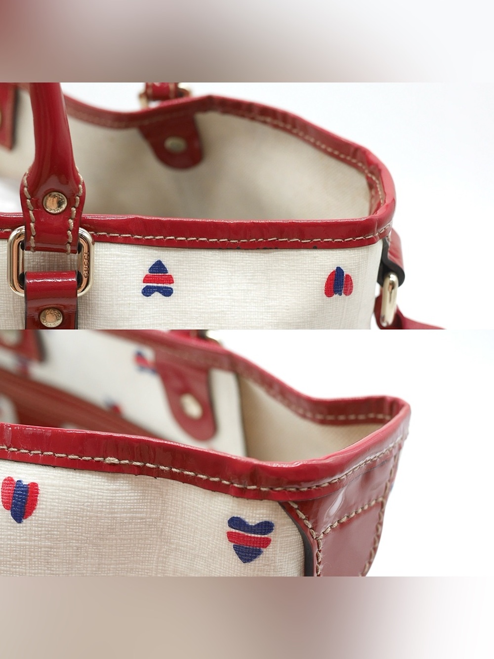 🍓GUCCI PVC Heart Shoulder Bag - Picture 10 of 13